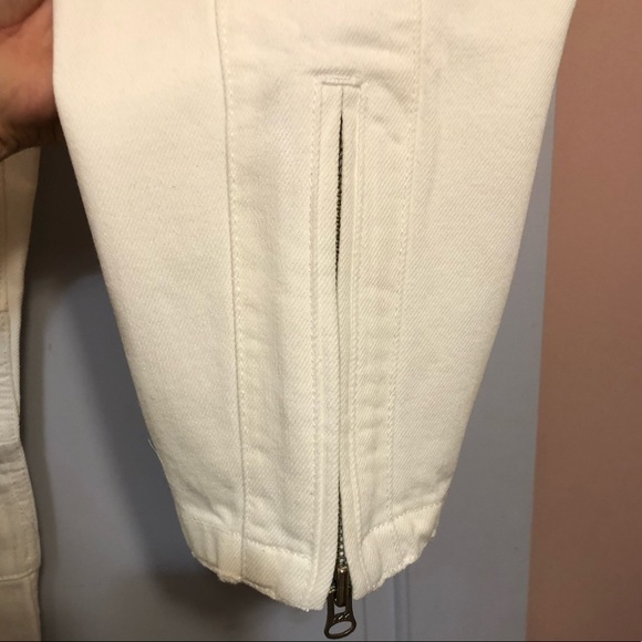 H&M ISABEL MARANT White Mens Moto Jeans - Picture 10 of 13